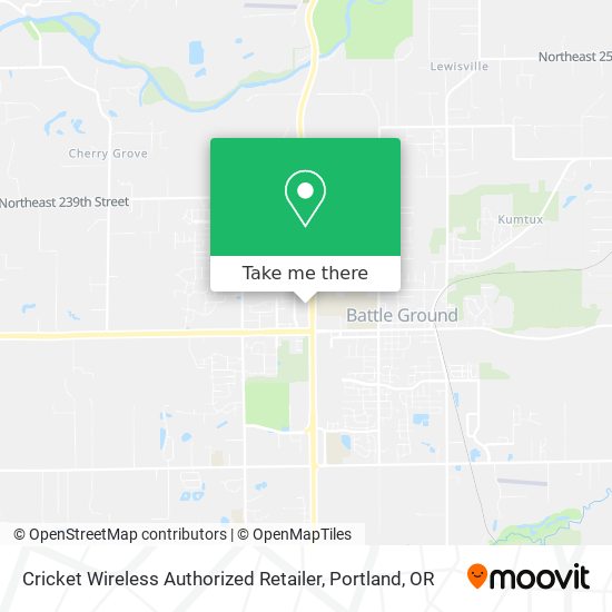 Cricket Wireless Authorized Retailer map