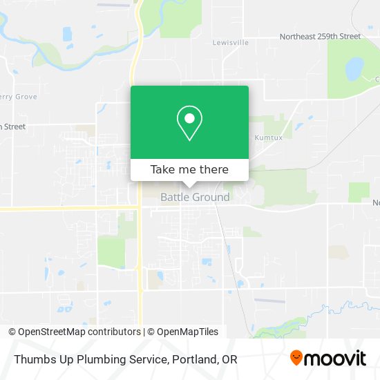 Mapa de Thumbs Up Plumbing Service