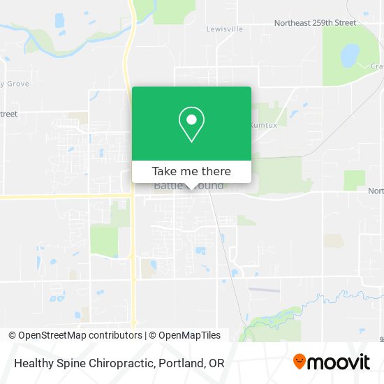 Healthy Spine Chiropractic map