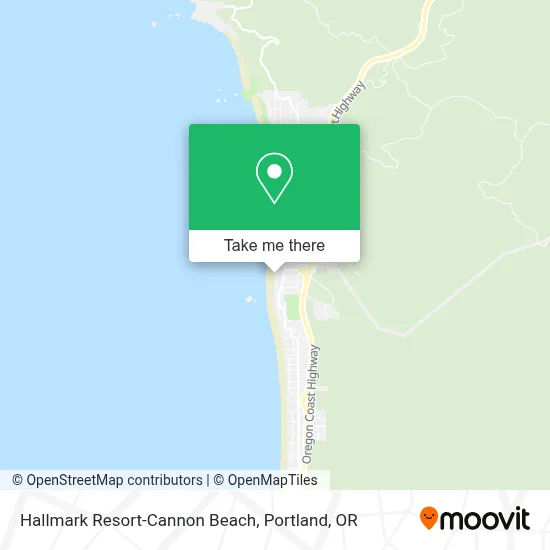 Hallmark Resort-Cannon Beach map