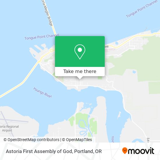 Mapa de Astoria First Assembly of God
