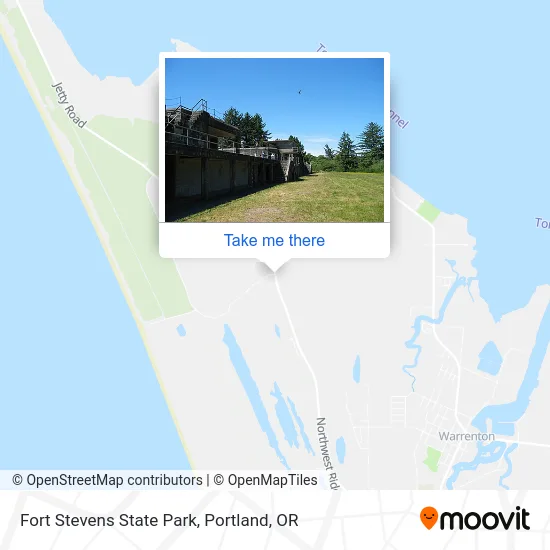 Fort Stevens State Park map
