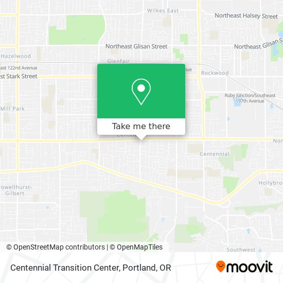 Centennial Transition Center map
