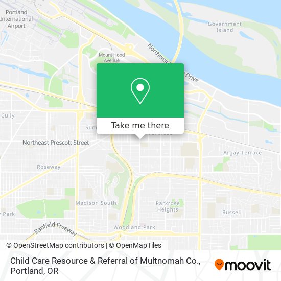 Mapa de Child Care Resource & Referral of Multnomah Co.