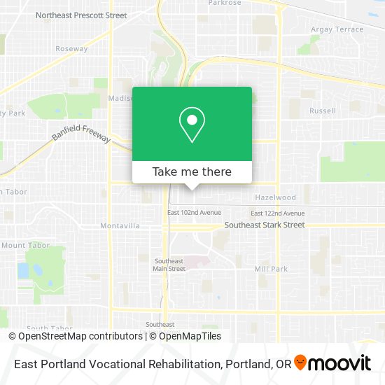 East Portland Vocational Rehabilitation map