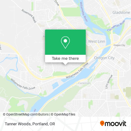 Tanner Woods map