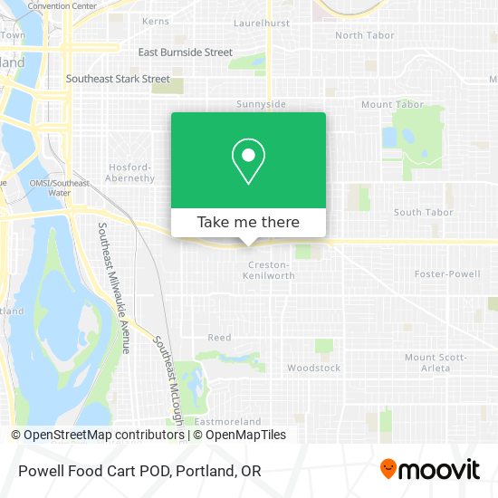 Mapa de Powell Food Cart POD