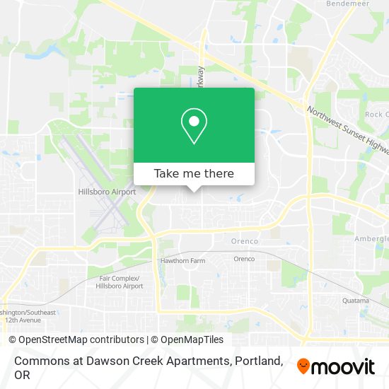 Mapa de Commons at Dawson Creek Apartments