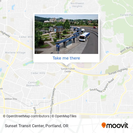 Sunset Transit Center map