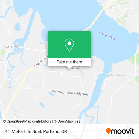 44' Motor Life Boat map