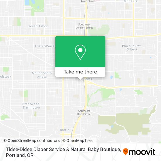 Mapa de Tidee-Didee Diaper Service & Natural Baby Boutique