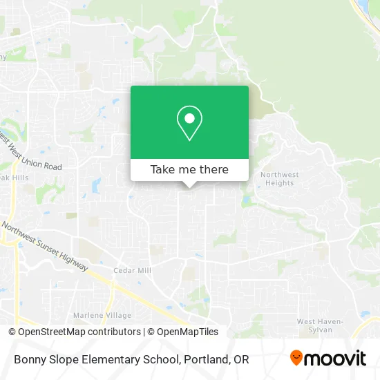Bonny Slope Elementary School map