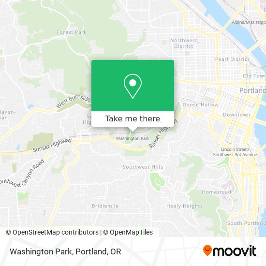 Mapa de Washington Park