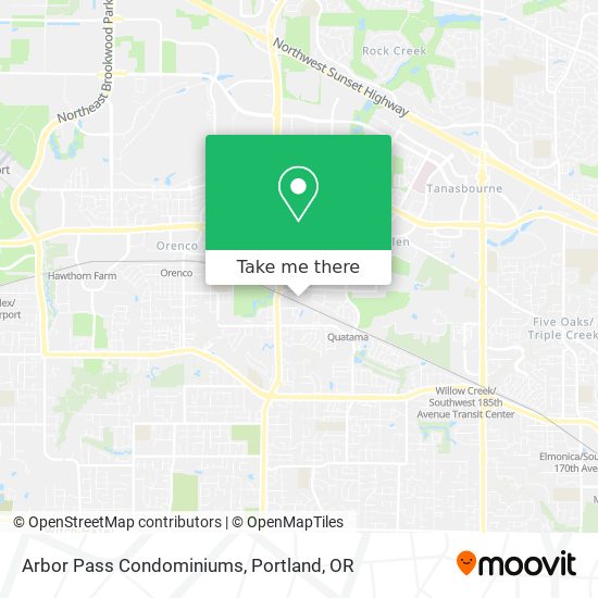 Arbor Pass Condominiums map