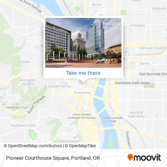Pioneer Courthouse Square map