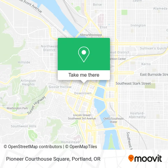 Pioneer Courthouse Square map