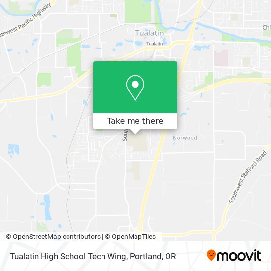 Mapa de Tualatin High School Tech Wing