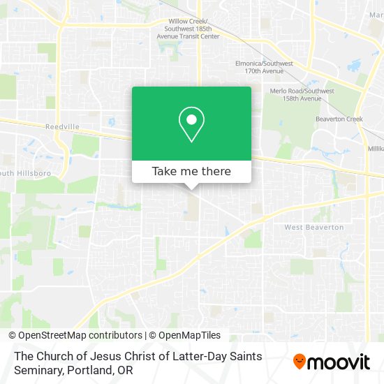 The Church of Jesus Christ of Latter-Day Saints Seminary map