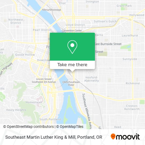 Mapa de Southeast Martin Luther King & Mill