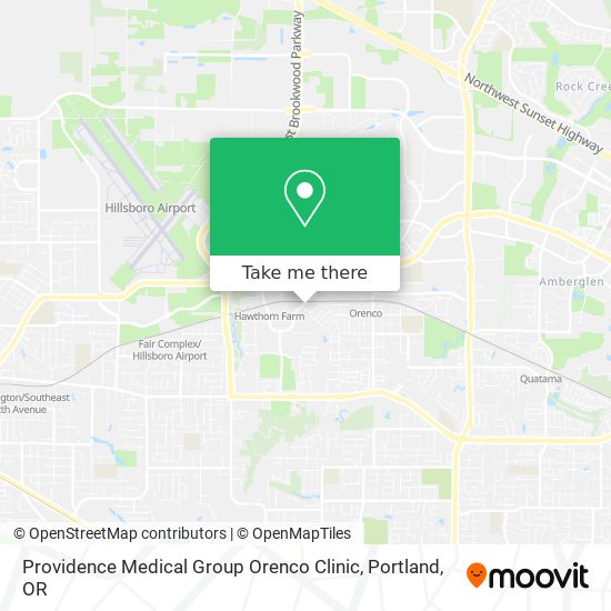 Providence Medical Group Orenco Clinic map