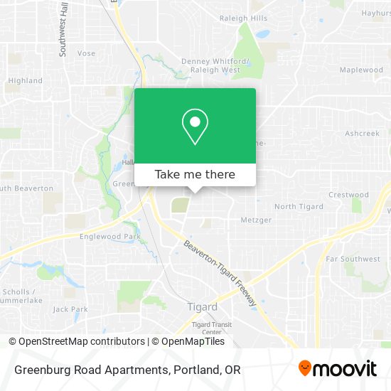 Greenburg Road Apartments map