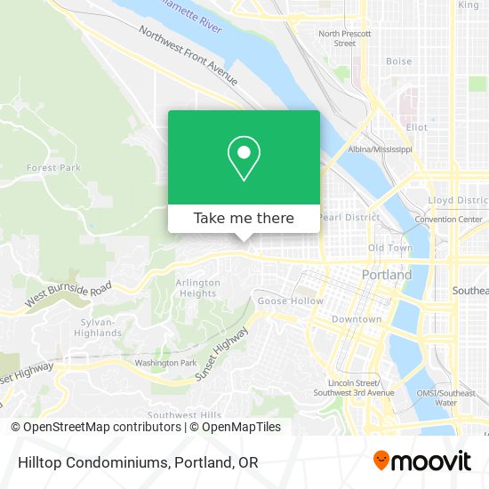 Hilltop Condominiums map