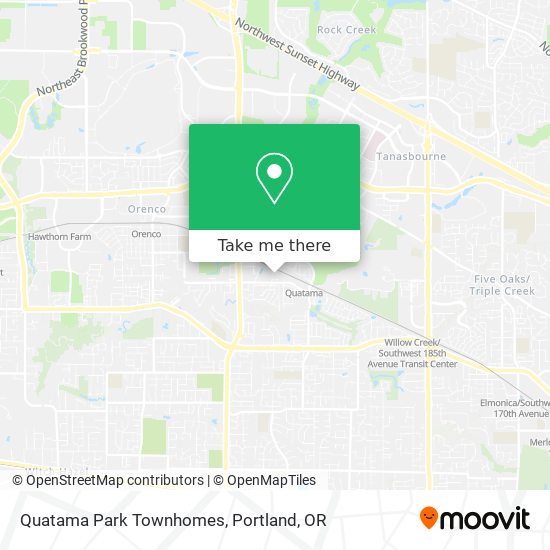 Quatama Park Townhomes map