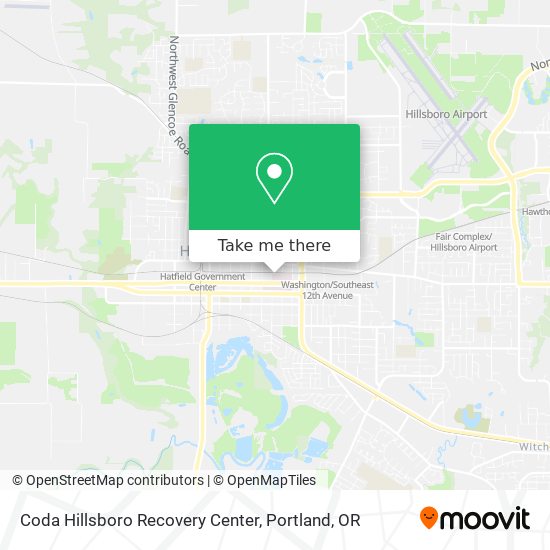 Coda Hillsboro Recovery Center map