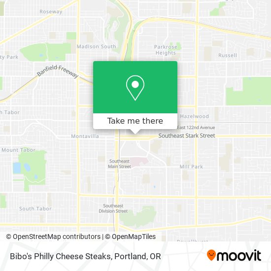 Bibo's Philly Cheese Steaks map