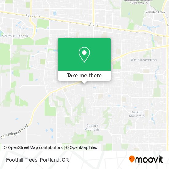 Foothill Trees map