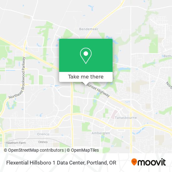 Flexential Hillsboro 1 Data Center map