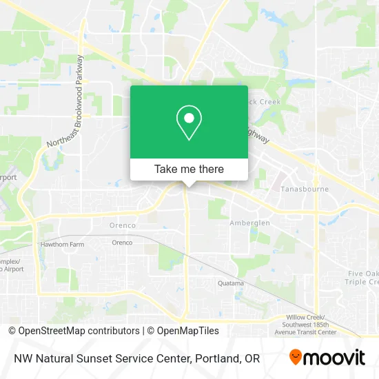 Mapa de NW Natural Sunset Service Center
