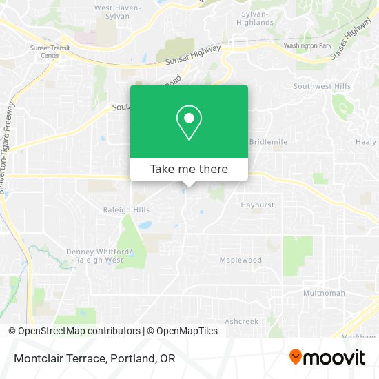 Mapa de Montclair Terrace