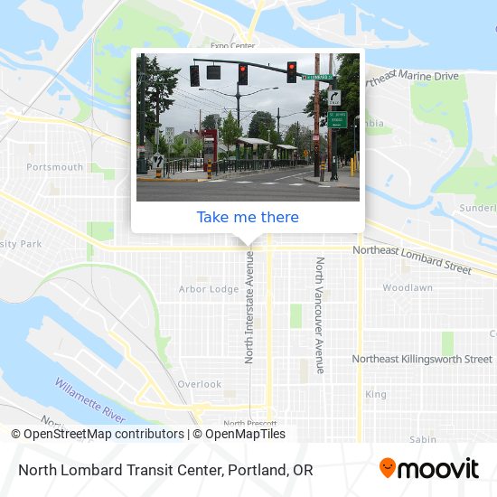 North Lombard Transit Center map