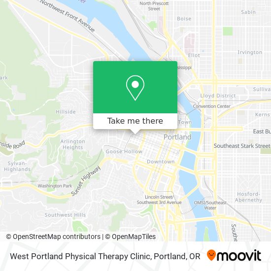 Mapa de West Portland Physical Therapy Clinic