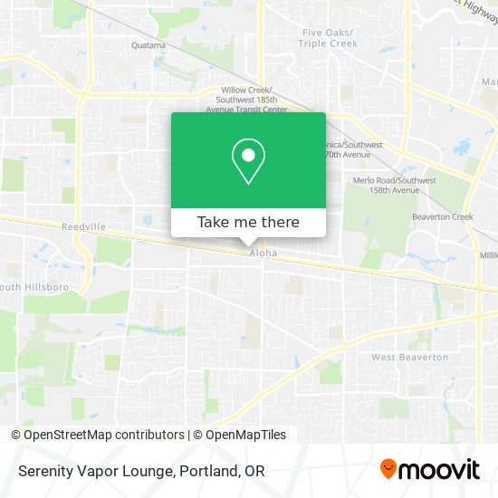 Mapa de Serenity Vapor Lounge