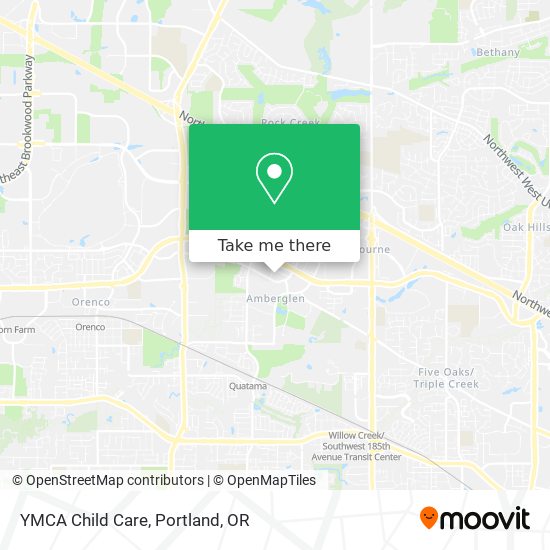 YMCA Child Care map