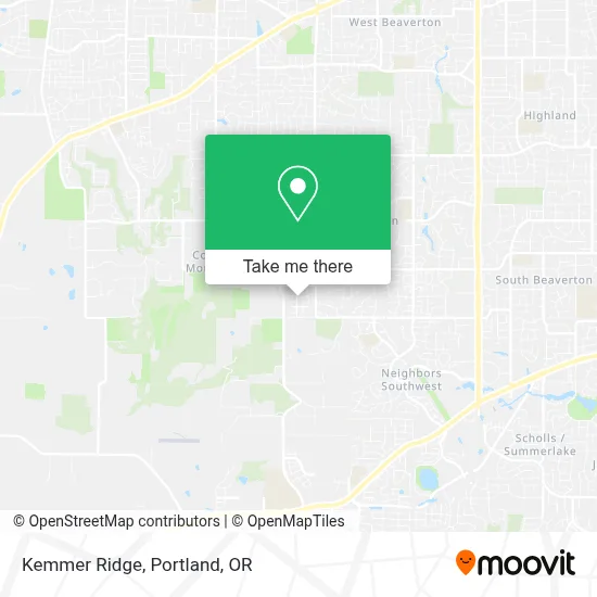 Kemmer Ridge map
