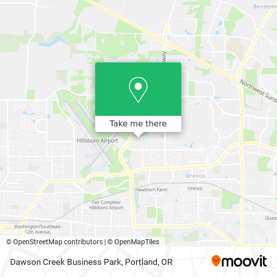 Mapa de Dawson Creek Business Park