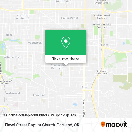 Mapa de Flavel Street Baptist Church