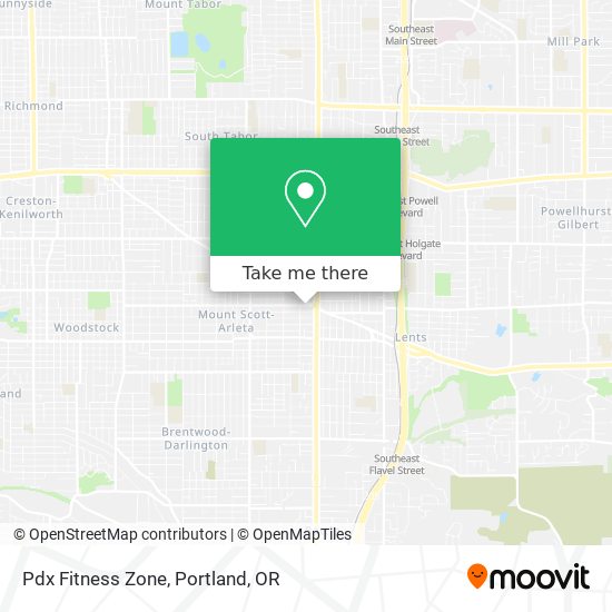 Pdx Fitness Zone map