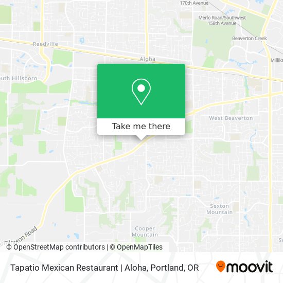 Mapa de Tapatio Mexican Restaurant | Aloha