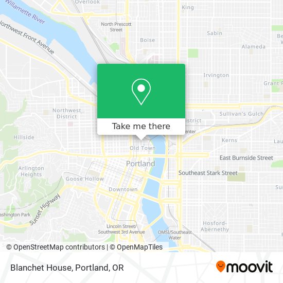 Blanchet House map