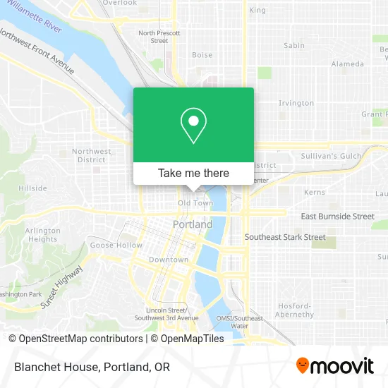 Blanchet House map