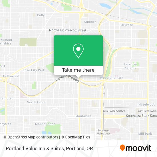 Mapa de Portland Value Inn & Suites