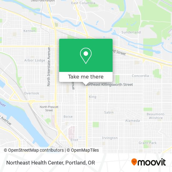 Northeast Health Center map