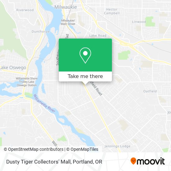 Dusty Tiger Collectors' Mall map