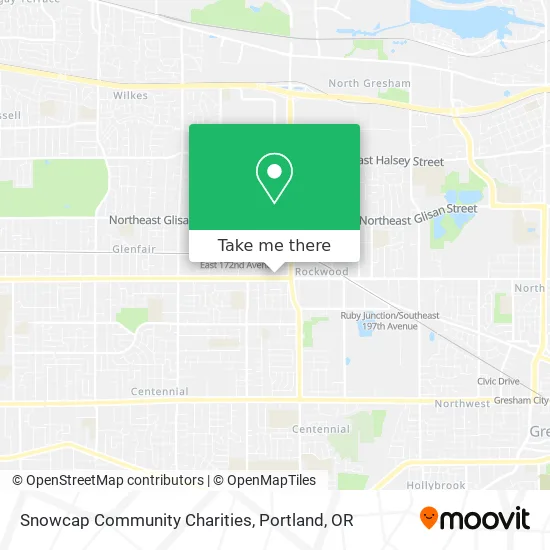 Snowcap Community Charities map