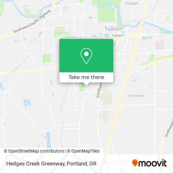 Hedges Creek Greenway map