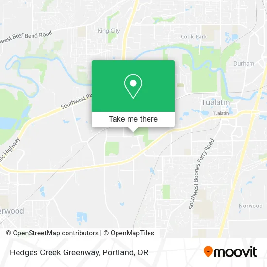 Mapa de Hedges Creek Greenway